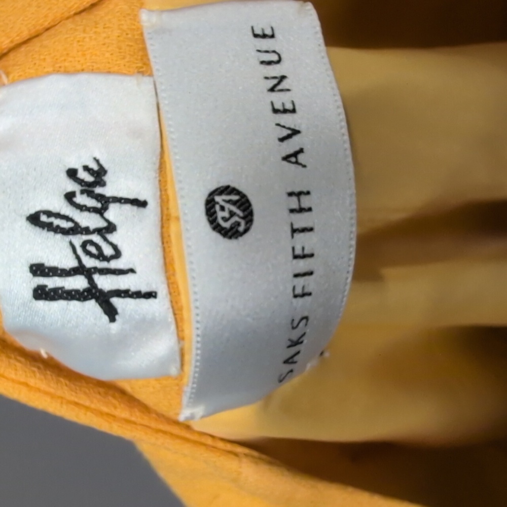 Saks Fifth Avenue Helga Yellow Cape Jacket Vintage - Picture 4 of 4